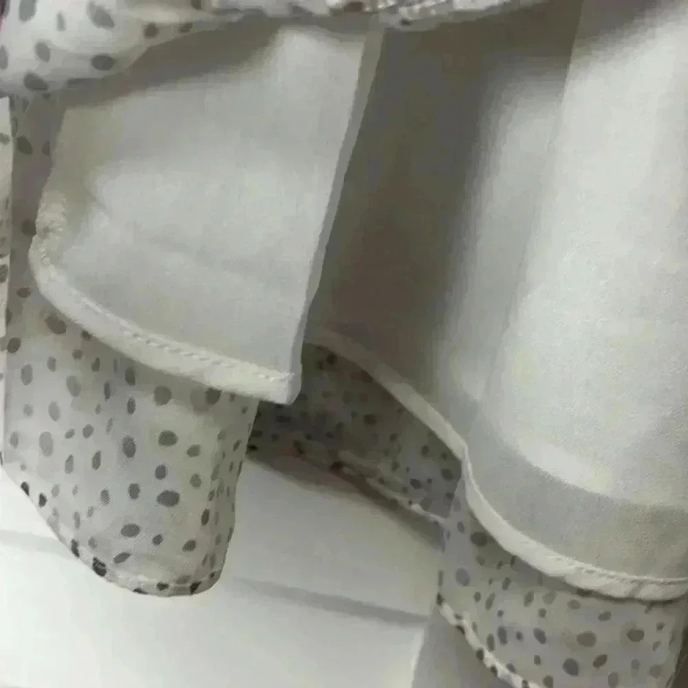 Princess Polly Rasmus Linen Blend Ruffle Mini Skirt Size 6 White NWT - Picture 7 of 16